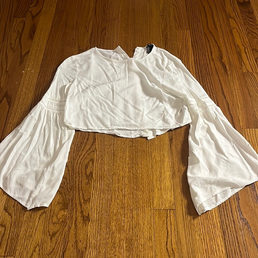 Forever 21 Woman’s White White Long Sleeve Top Size S